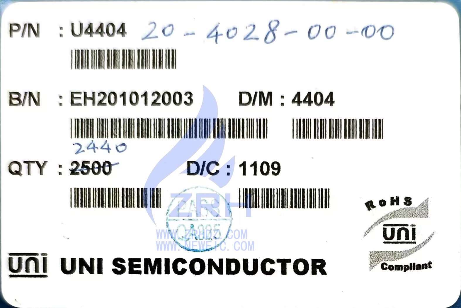 UNI U4404 TO-252 11+ One-stop Purchase from Trustworthy Electronic Parts Distributor - 图片 3