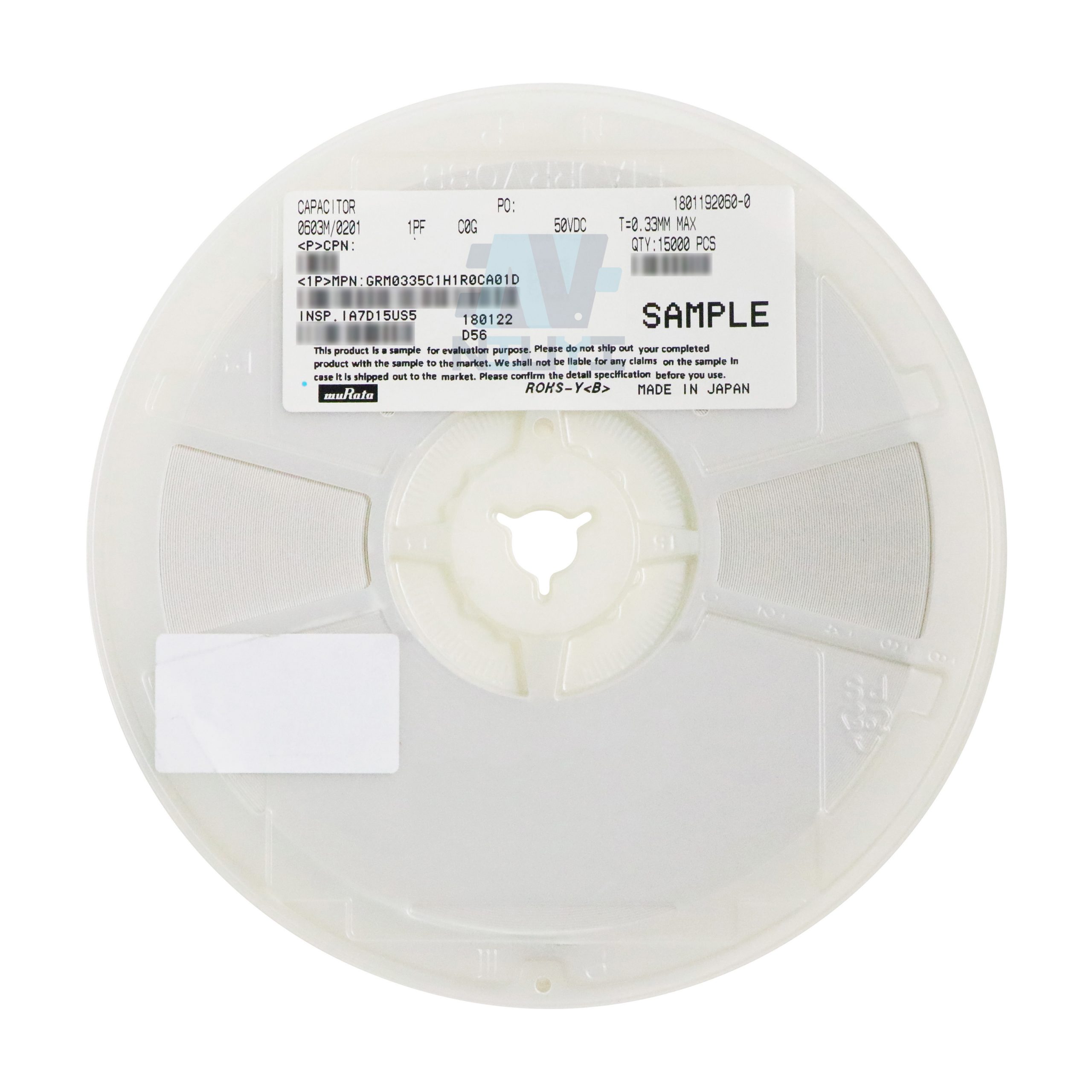 MURATA GRM0335C1H1R0CA01D SMD-0201 18+ One-stop Purchase from Trustworthy Electronic Parts Distributor