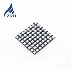 The 64-bit WS2812 5050 RGB LED has a built-in full-color driver development board