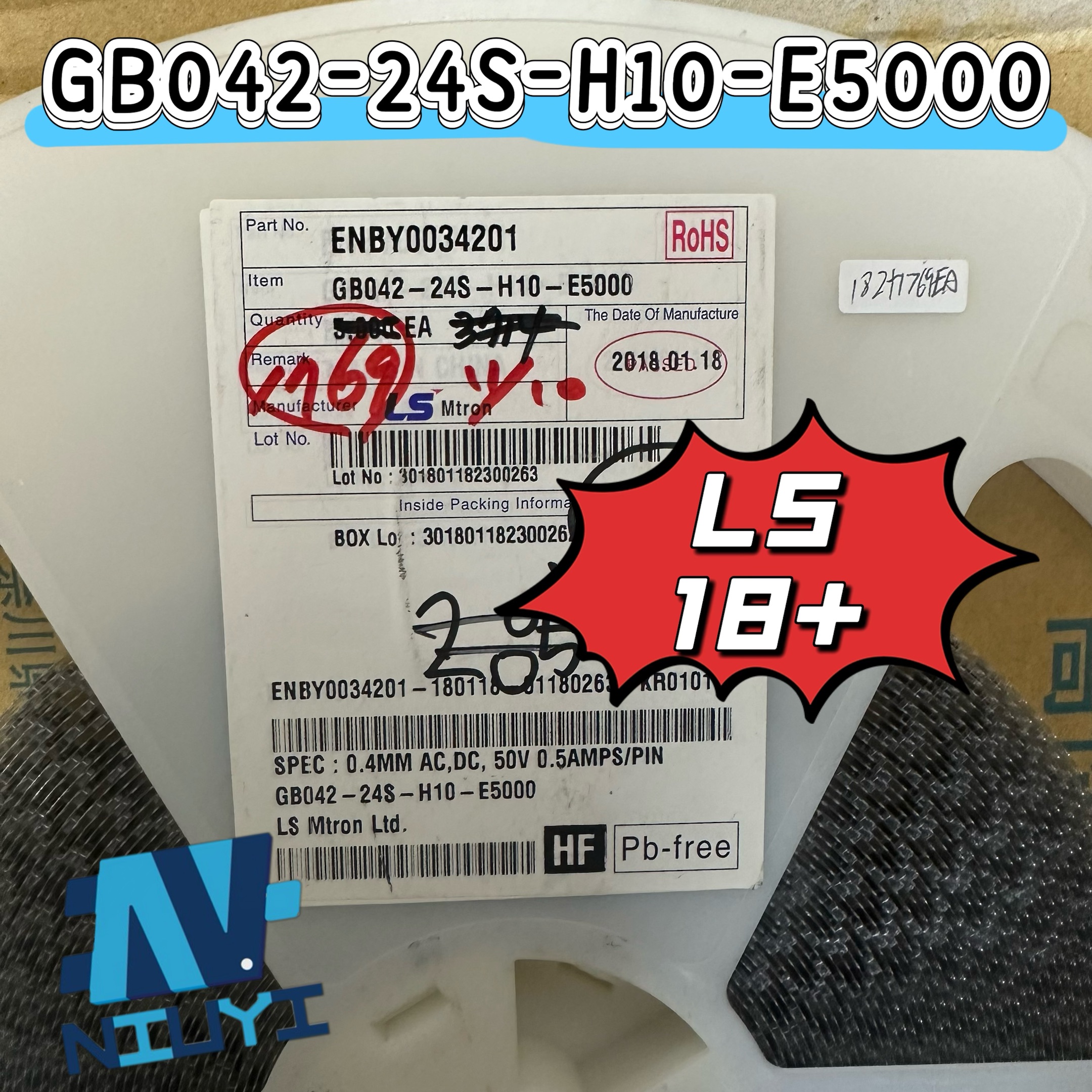 LS GB042-24S-H10-E5000 CONNECTOR 18+ One-stop Purchase from Trustworthy Electronic Parts Distributor