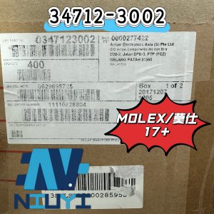 MOLEX 34712-3002 CONNECTOR 17+ One-stop Purchase from Trustworthy Electronic Parts Distributor