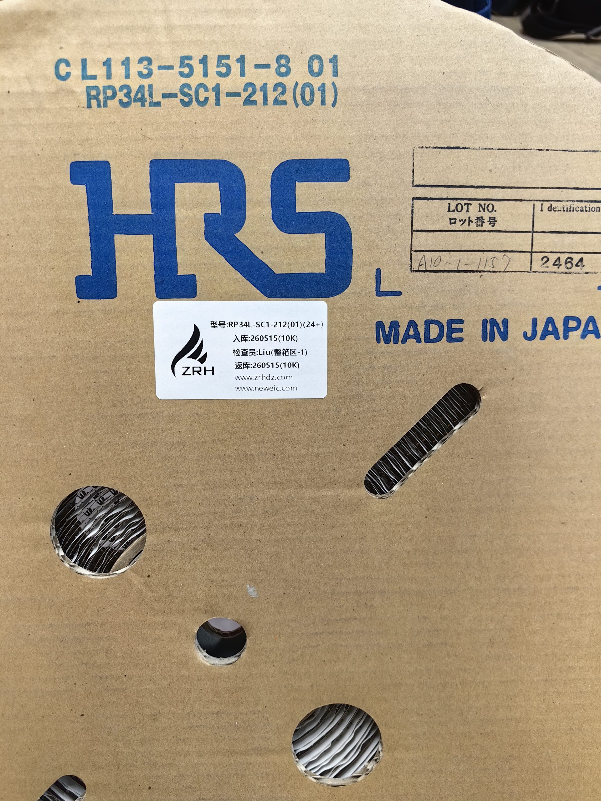 HIROSE RP34L-SC1-212(01) CONNECTOR 24+ One-stop Purchase from Trustworthy Electronic Parts Distributor