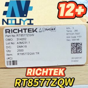 RICHTEK RT8577ZQW WQFN-20  12+ One-stop Purchase from Trustworthy Electronic Parts Distributor